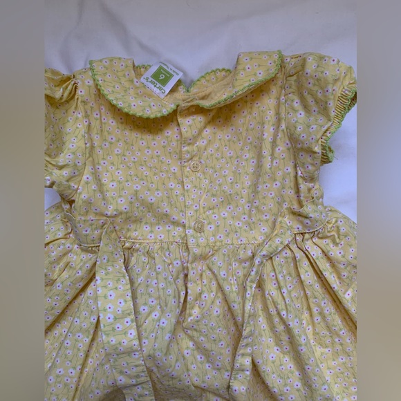 Carter’s 6 month yellow floral dress with diaper cover - perfect for spring - Picture 6 of 10